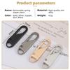 5/10/20 Pcs Fashion Universal Zipper Puller Slider Instant Sewing Zippers Head Repair Kit Replacement Broken Buckle Bag Suitcase