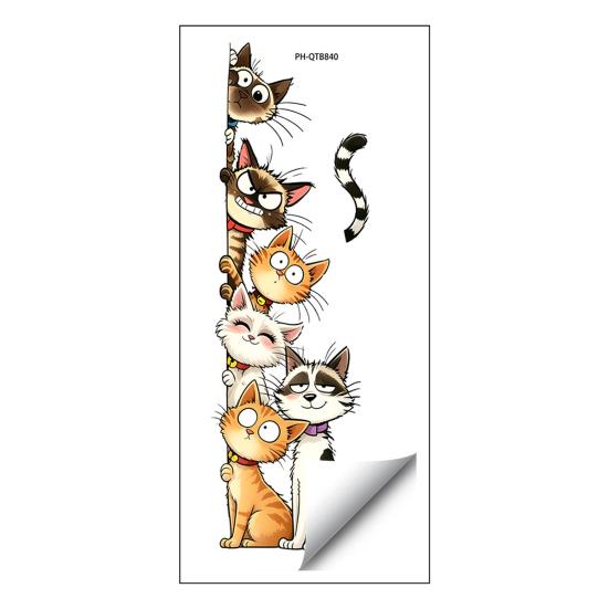 Durable Outdoor Window Decals Cute Cartoon Cats/Dogs Wall Stickers, Waterproof PVC Decals, Peel And Bathroom Glass Stickers Stick