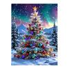 Diamond Art Aurora Christmas Tree 30X40cm Bead Art Round Beads Mosaic Art Kit Popular DIY Handmade Craft Present Decoration