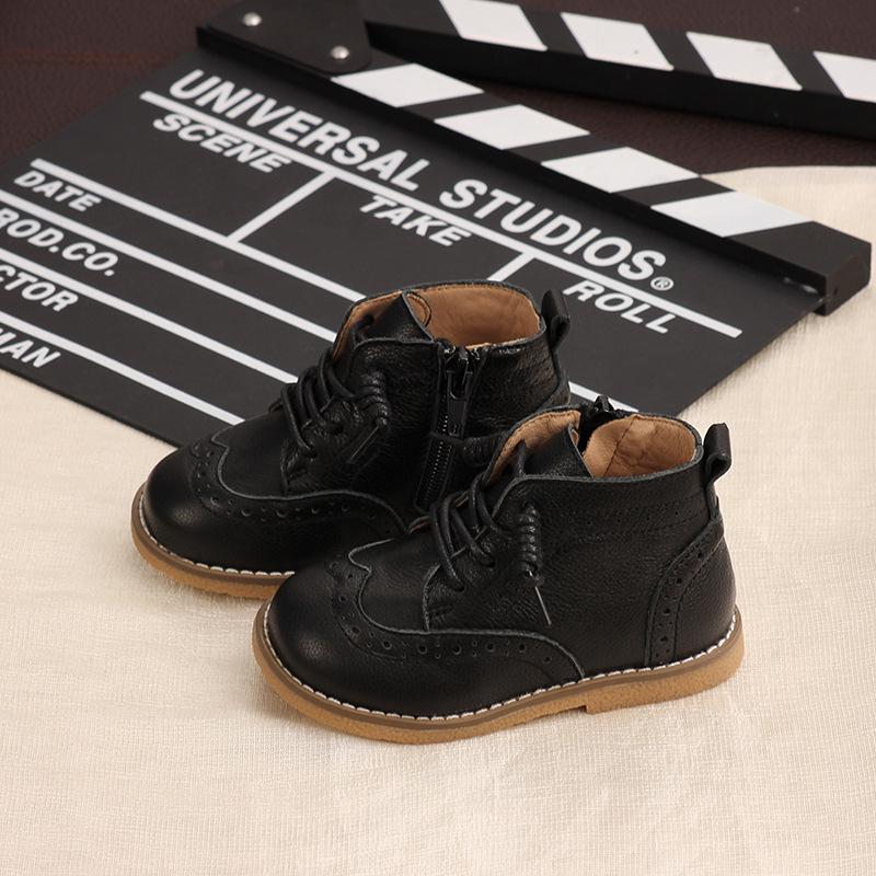 Botas Martin de primavera para niños, suela suave, a la moda, cómodas, para niños y niñas, zapatos para bebés