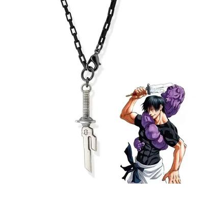 Anime Jujutsu Kaisen Fushiguro Toji Cosplay Halskette Unisex Speer von Tianri Anhänger Choker Schmuck Accessoires Geschenk