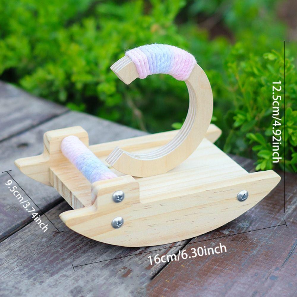 Bite-resistant Parrot Perch Stand Wear-resistant Bird Rocking Stand  Cage Accessory