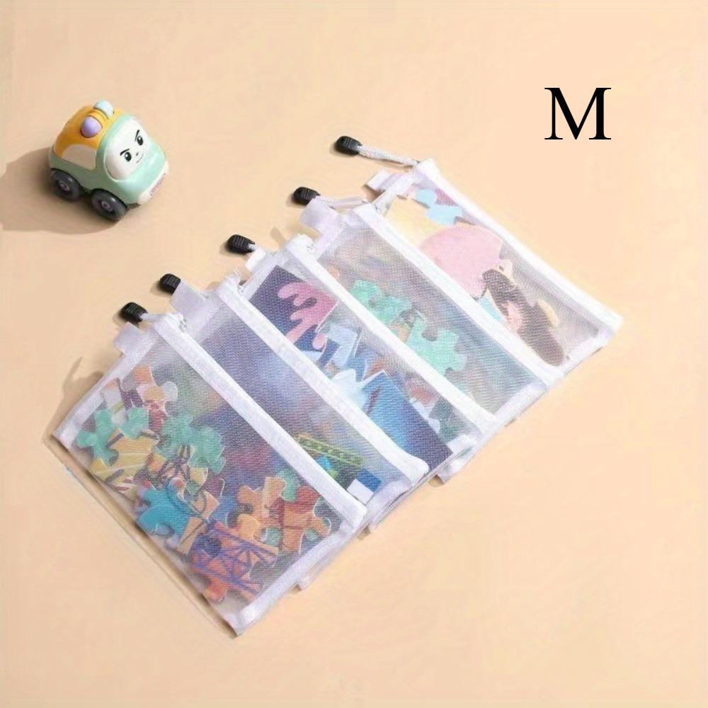 3pcs Large Capacity Mesh Organizer - Toy Puzzle Storage Bag Divine Bag, Desktop Paper Organizer, Durable Storage Solution