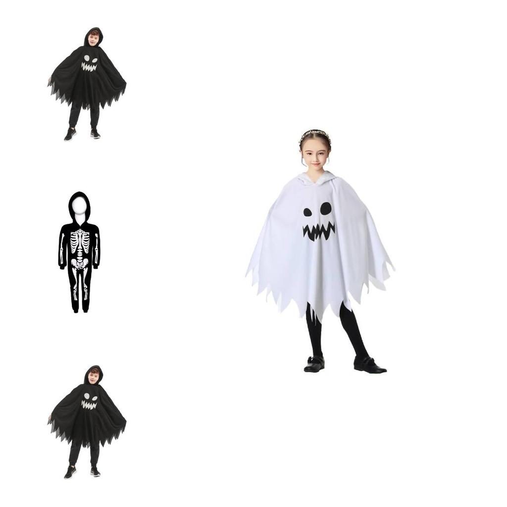 Halloween Skeleton Costume For Kids With Glowinthe Dark Features For Stage And Party Use