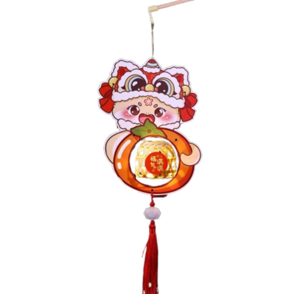 Chinese Style New Year Portable Lantern Traditional Spring Festival Supplies  Good Luck Decoration