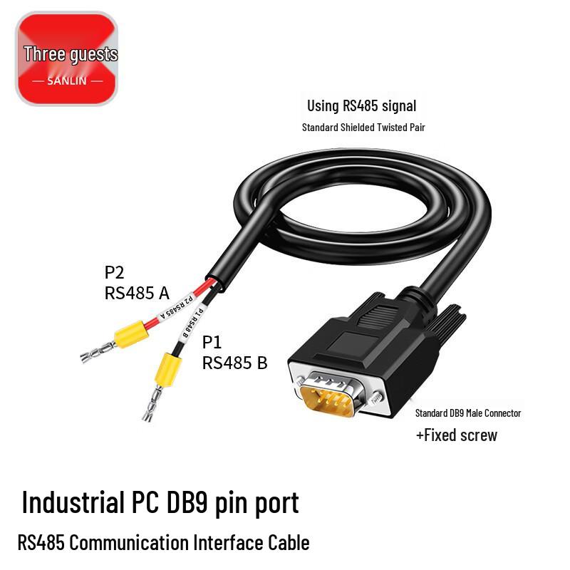 DB9 Male to RS485 Serial Communication Cable