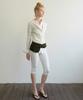Aobteu Two-Way Henley T-Shirt - Cream