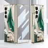Luxus-Lackiertes Glas-Galvanik-Case für Samsung Galaxy Z Fold 5 6 7 Frontbildschirm-Glas-Schutzhülle für Galaxy Z Fold7 Case