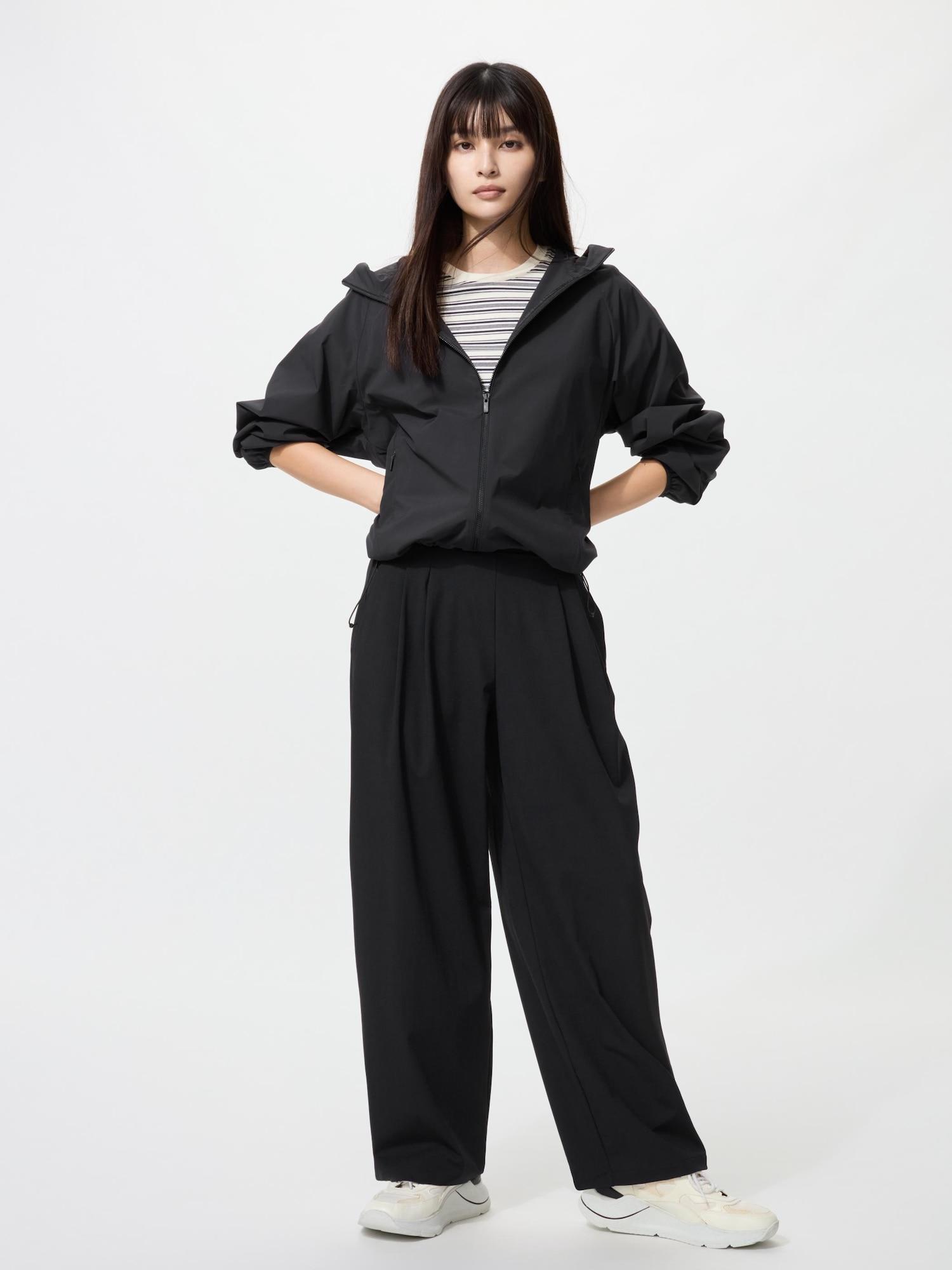 

Uniqlo Ultra Stretch Active Широкие брюки Длина штанины 68,5 до 71,5 см 09 BLACK/WOMEN S