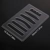 Woodworking Router Template 6-in-1 Acrylic Grab Handle Router Template 19.5x30cm/7.68x11.81 Inches Valet Tray Router Templates