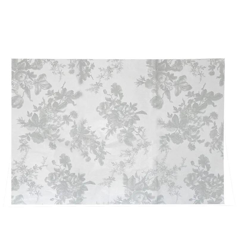 76x50 cm/5 pieces Chinese style blue and white peony painting print flower wrapping paper Classic art Vintage paper