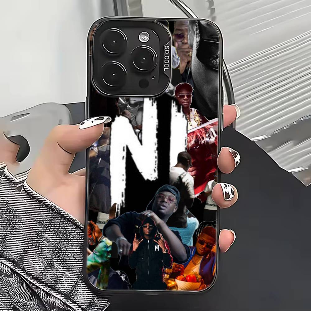 

Rapper N-Ninho Cool Phone Case For iPhone 17,16,15,14,13,12,11 Plus,Pro Max,XS,Colorful Silver Black Cover iPhone12