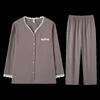 Fenteng Women's 100% Cotton Long-Sleeve V-Neck Pajama Set