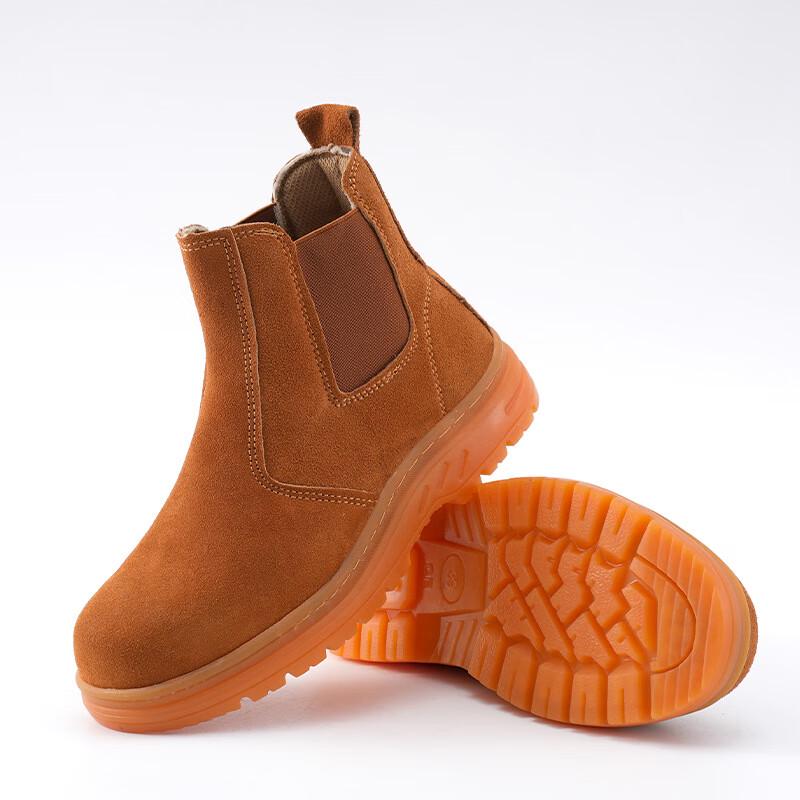 Jian Gong Lightweight Breathable Mid-Top Steel Toe Safety Work Shoes 36 (230mm)