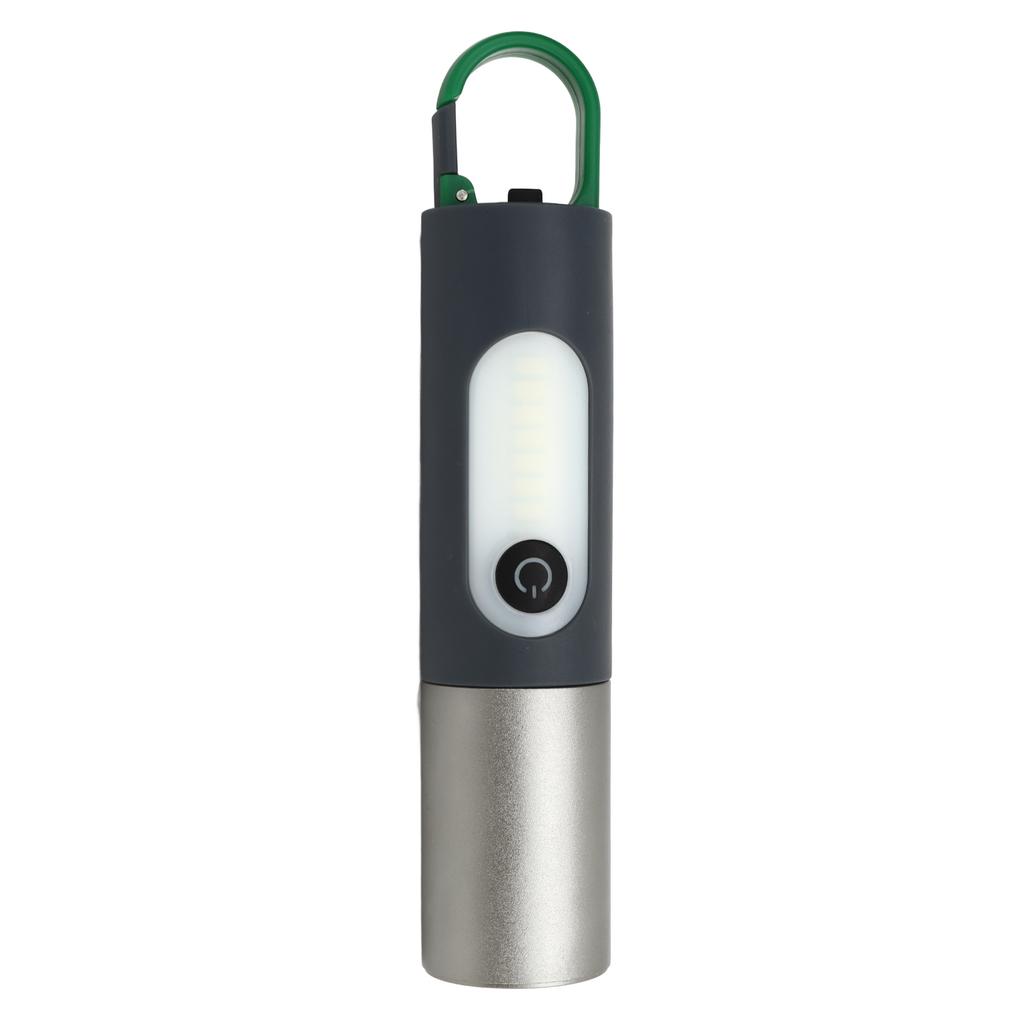 Outdoor-Taschenlampe mit Teleskop-Zoom USB Wiederaufladbar 4 Lichtmodi Superhelle Taschenlampe mit Haken zum Campen