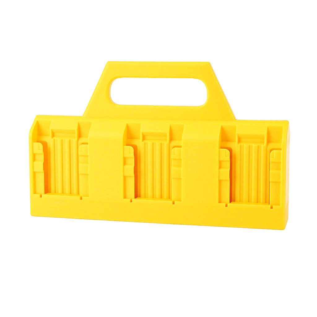 6 Slot Battery Holder Fit for DCB200 Portable ABS Carrying Case Quick Access Compact Storage Organizer for Tool Bags