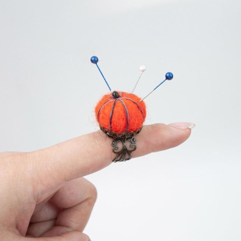 Cuscino per Spilli da Cucito Porta Spilli da Cucito Cuscino Strumenti da Cucito Cuscino per Spilli da Cucito Carino Supporto a Mano ad Anello