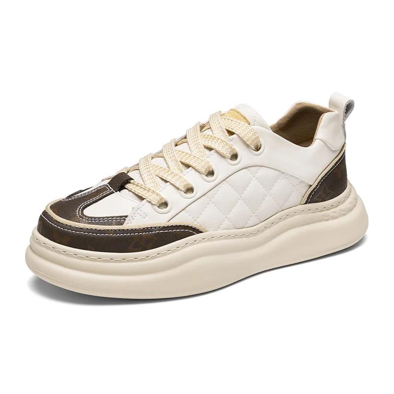 Мода Новая Роскошная Повседневная Обувь Уличная Теннисная Обувь на Мягкой Подошве Мужские — фото 8