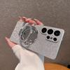 Luxury Glitter Bling Mirror Bracket Stand Shockproof Phone Case Samsung S25 S24 S26 Ultra S23 S22 Plus Diamond Anti Drop Cover