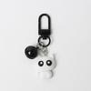 Black and White Cat Keychain Backpack Pendant Car Keyring Purse Bag Accessories