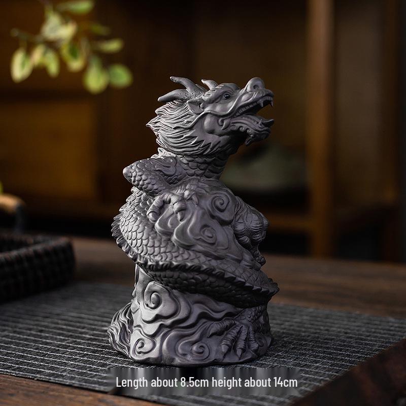 

Счастливый чайный питомец Зодиака Дракона из Цзыша: Маскот Года Дракона двойного назначения и украшение для чайного столика