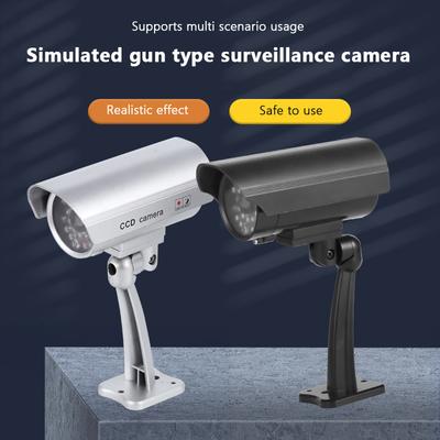 Bullet Shaped Waterproof Security Cctv Surveillance Camera For Home Outdoor Indoor Fake Dummy Camera With Flashing Red Led