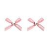 2Pcs Nail Ornaments Love-Heart Design Vivid Color Non-Fading Stylish Wide Application Show Charm Gauze Bow-knot