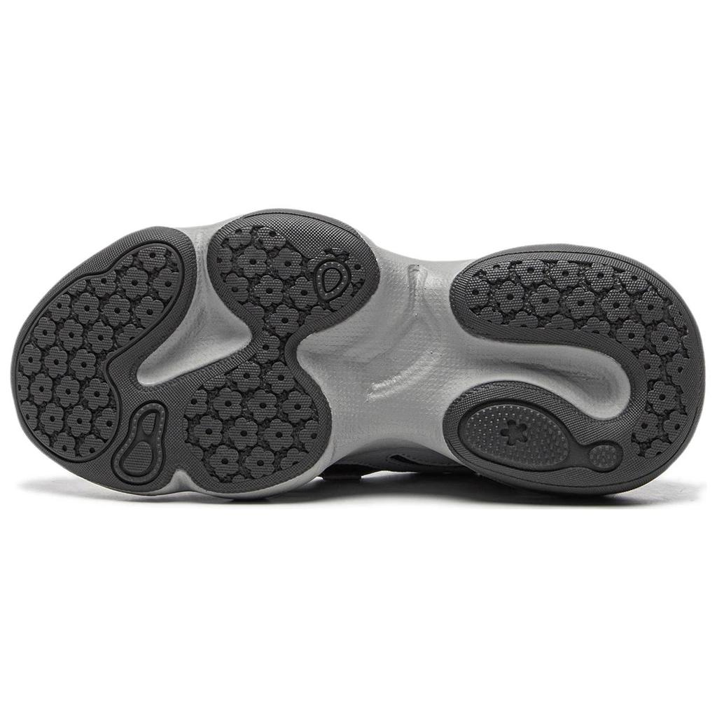 Li-Ning Comfortable Versatile Wear-Resistant Non-Slip Low-Top Casual Shoes Women Casual Shoes Gray Black AGCU300-2