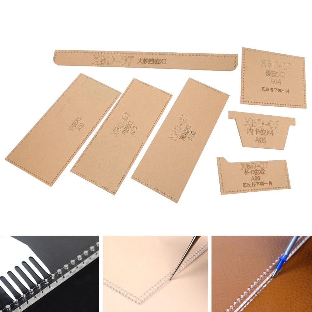Purse Acrylic Template Transparent Manual DIY Leather Wallet Model for Short Wallet