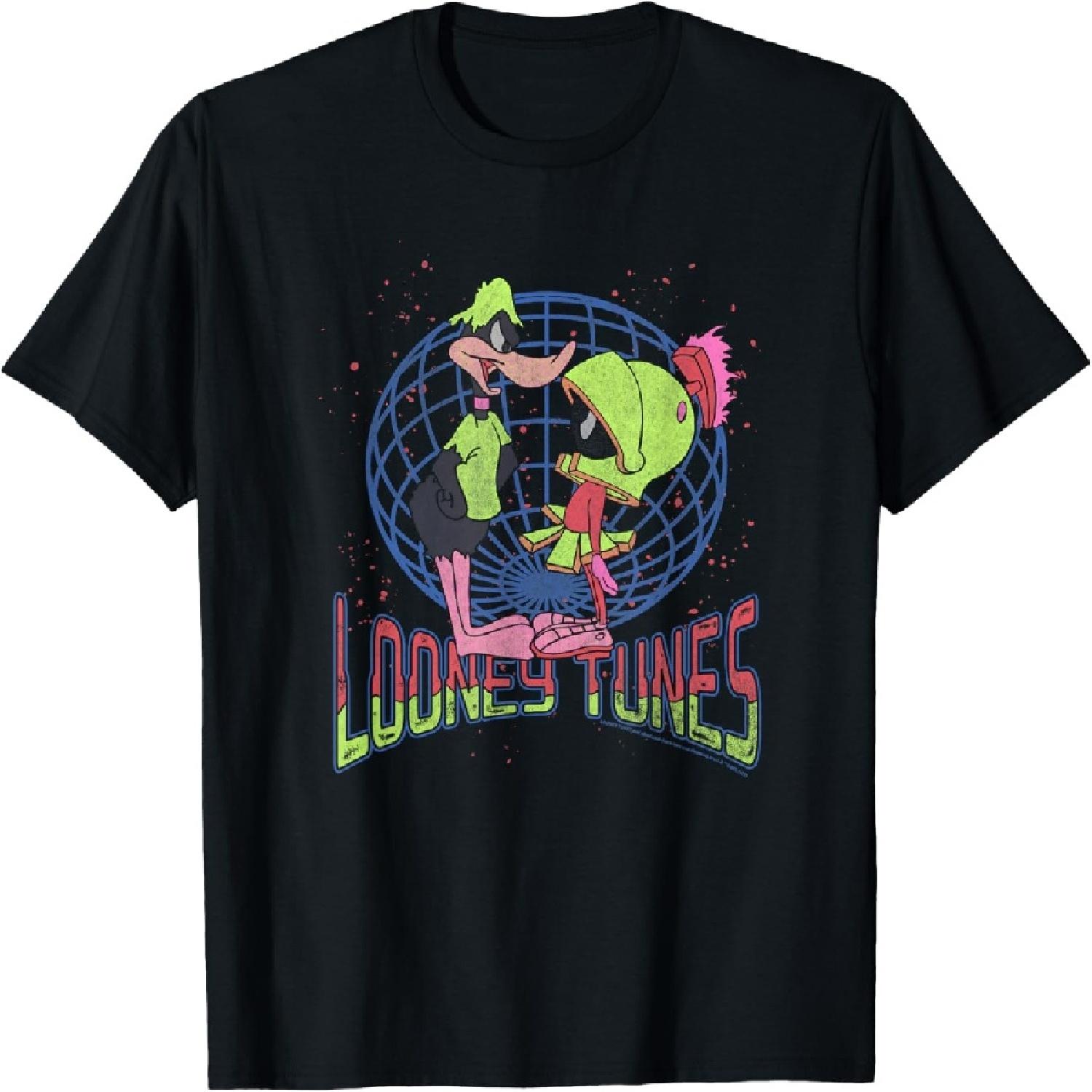 Looney Tunes Daffy Duck vs Marvin The Martian Galactic Logo T-Shirt XXXXXL разноцветный