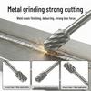 Hard Steel Rotary File Drill Bit for Metal and Woodworking, Grinding, and Deburring