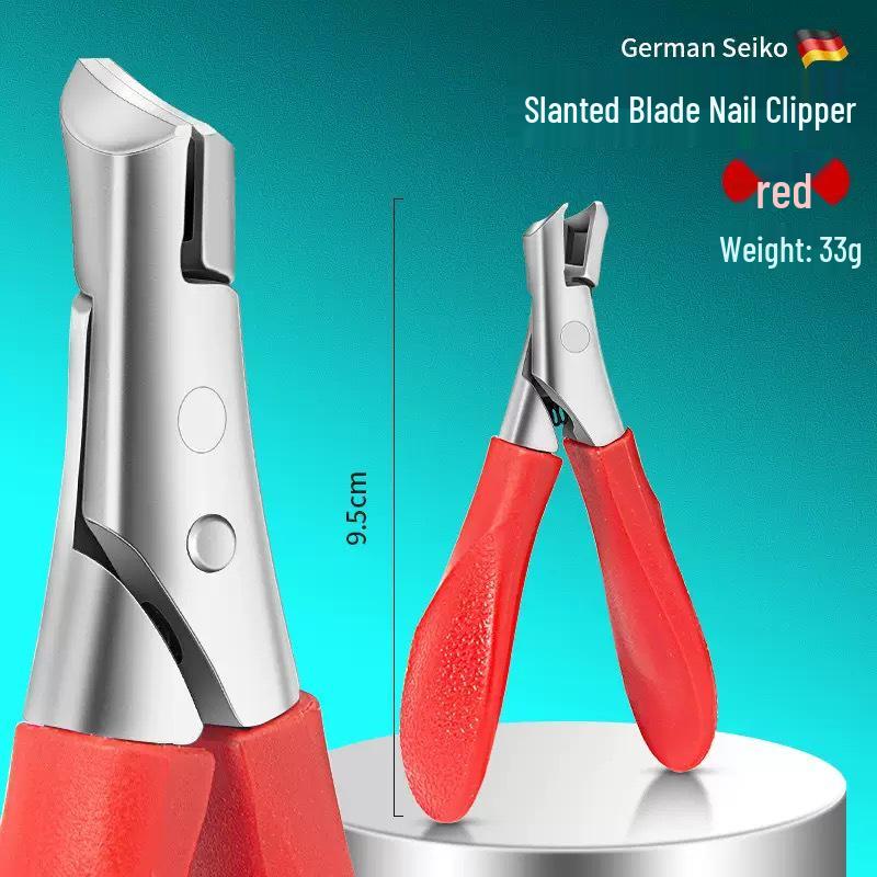 Slanted Tip Stainless Steel Toenail Nippers & Clippers for Ingrown Nails and Dead Skin