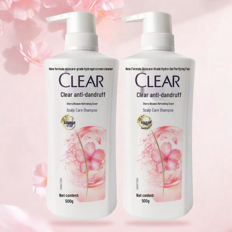 CLEAR Cherry Blossom Refreshing Anti-Dandruff Scalp Care Shampoo