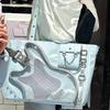 Y2K Aesthetic Clear Harajuku Backpack, Cute Small Capacity Shoulder Bag for Daily Use, School, Work, Transparent Pain Bag