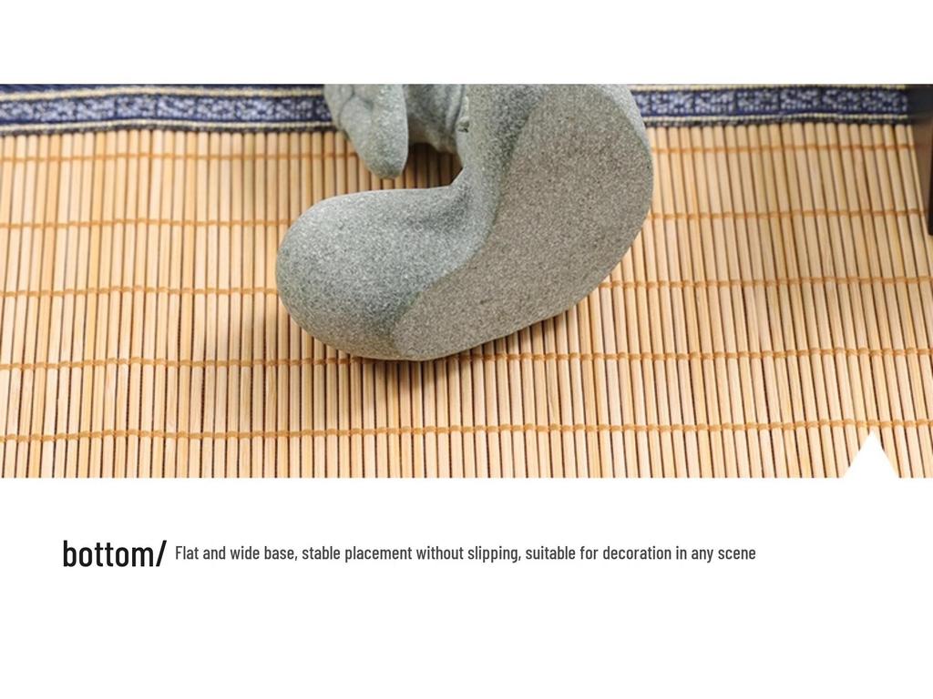 Qing Sha Shi Zen Kuzey Wei Budist Heykeli: Bonsai veya Mikro Peyzaj için Yaratıcı Taş Oymalı Süs.