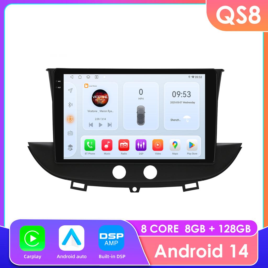 Ossuret Snapdragon Intelligent Screen Car Radio for Opel Grandland X 2016 - 2020 Crossland X Multimedia Stereo Video Player Carplay Android Auto GPS