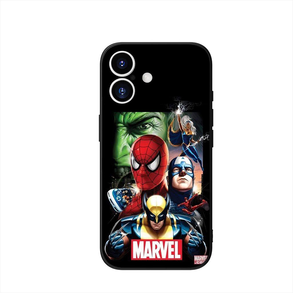 Marvel Captain America Shield Superhero Phone Case for Apple iPhone 16 15 14 Plus 13 12 Mini 17 Pro Max + 16E Air 16+ ProMax