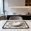 Cotton Linen Placemats Woven Cloth 30x45cm for Dining Table Kitchen Tabletop Place Mats