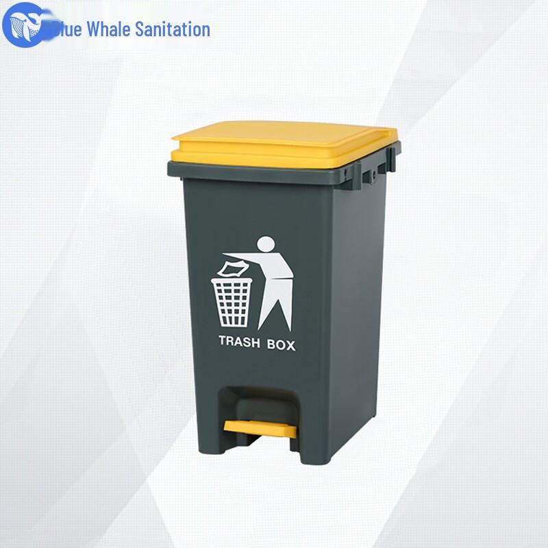 Blue Whale Commercial Foot Pedal Outdoor Trash Bin