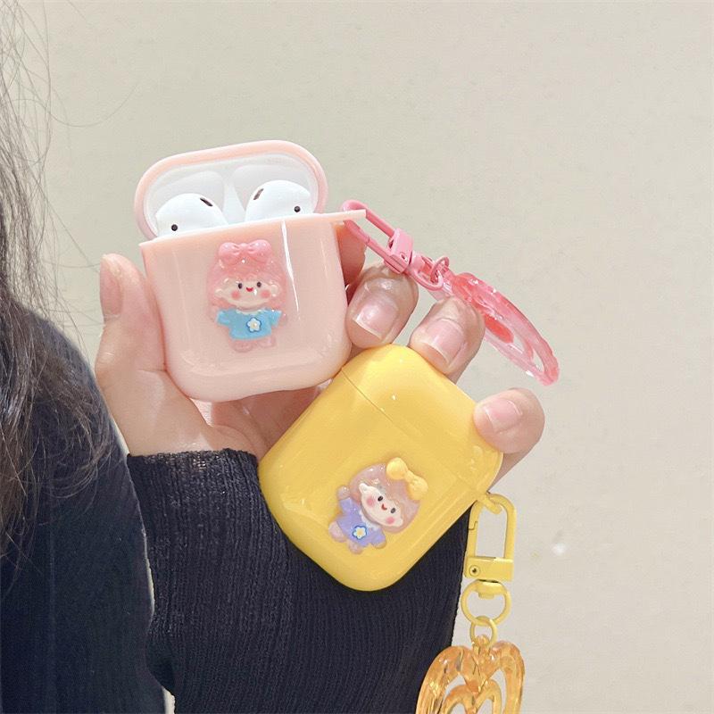 Xiaoqing Fresh Air Is Suitable For Airpodspro3 Apple Bluetooth Headset Cover Airpods1/2 Generation Soft Girl