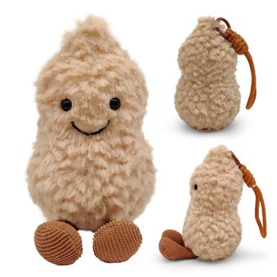 Peanut Plush Doll 16cm Peanut Plushies Cute Keychain Bag Decoration Birthday Gift for Kids Girlfriends