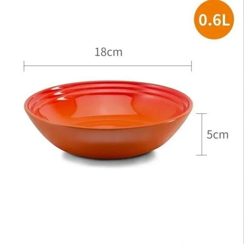 Bol de supă din porțelan de 18 cm, 1 pachet, farfurie ceramică, desert, salată, mâncare, tavă de servire pentru bucătărie, tavă colorată adâncă