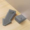 Heavy-Duty Plastic Door Stoppers for Bottom of Door On Floor - Stackable Adjustable Wedge Stabilizers, Polished Finish, Prevents Drafts & Energy Loss