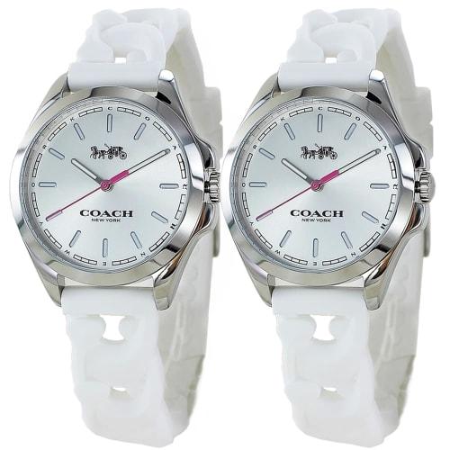 Coach Watches, Couple's Watch Storage Box for Men and Women, Silicone and Rubber Straps, 14503782 (14503782)