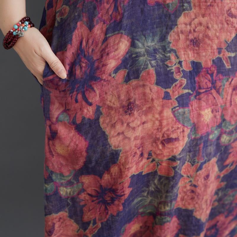 DIMANAF New 2026 Women Plus Size Summer Beach Long Dress Sundress Loose Casual Maxi Elegant Lady Print Dress