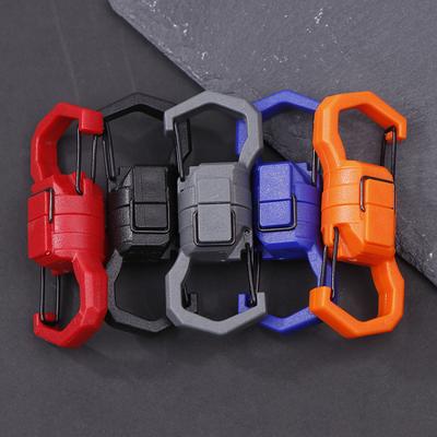 Carabiner Outil Multifonctionnel Portable en Acier Inoxydable Carte Outil Accessoires de Survie en Plein Air Camping Tout En Un