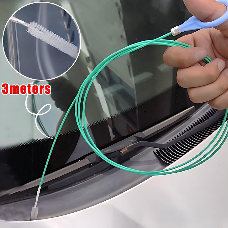 3meters Car Sewer Unclogger Cleaning Brush Car Sunroof Long Hose Drain Hole Drain Unclogger Car Pipe Cleaner Auto Accessories