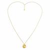 Hollow Knit Pompon Pendant Long Necklace: High-End Matte Sweater Chain for Autumn & Winter