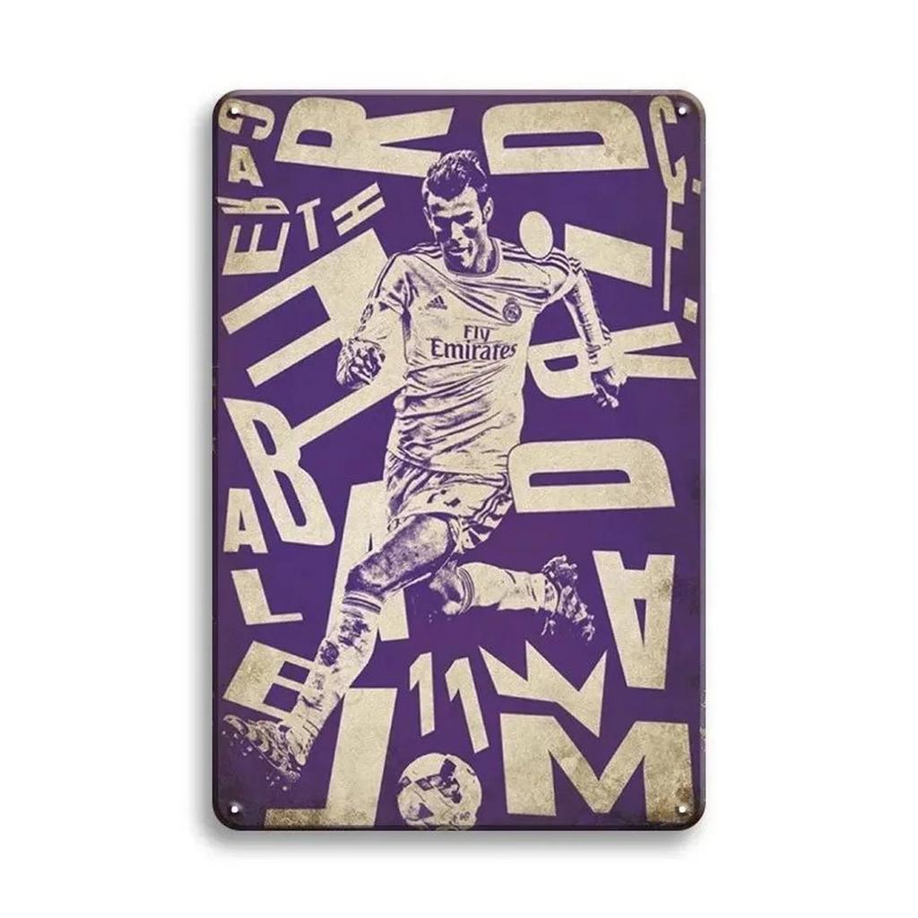 Sports Metal Tin Signs Football Wall Decoration Plaque Vintage Art Poster Iron Painting for Man Cave Home Cafe Garden Club Ba