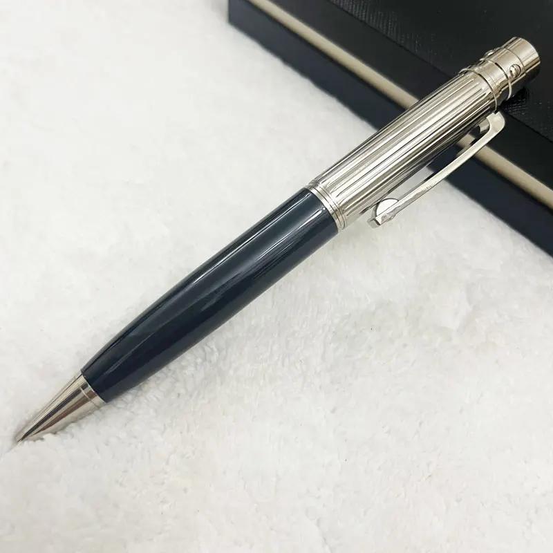 Rollerball Ballpoint Pen Blue Carving With Serial Number Writing Smooth Stationery